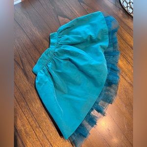 Toddler girl skirt with tulle